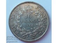 Ασημένιο 10 φράγκα Γαλλία 1968 - ασημένιο νόμισμα # 21