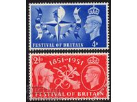 GB 1951 Festival of Britain Set complet SG513-4 Nemontat M