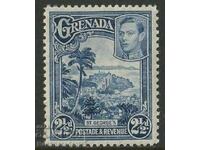 Grenada: 1938-50. SG157, 2 1 / 2d Bright Blue no 2
