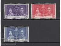 Grenada 1937 GVI încoronare set de 3 timbre SG149-151 MH