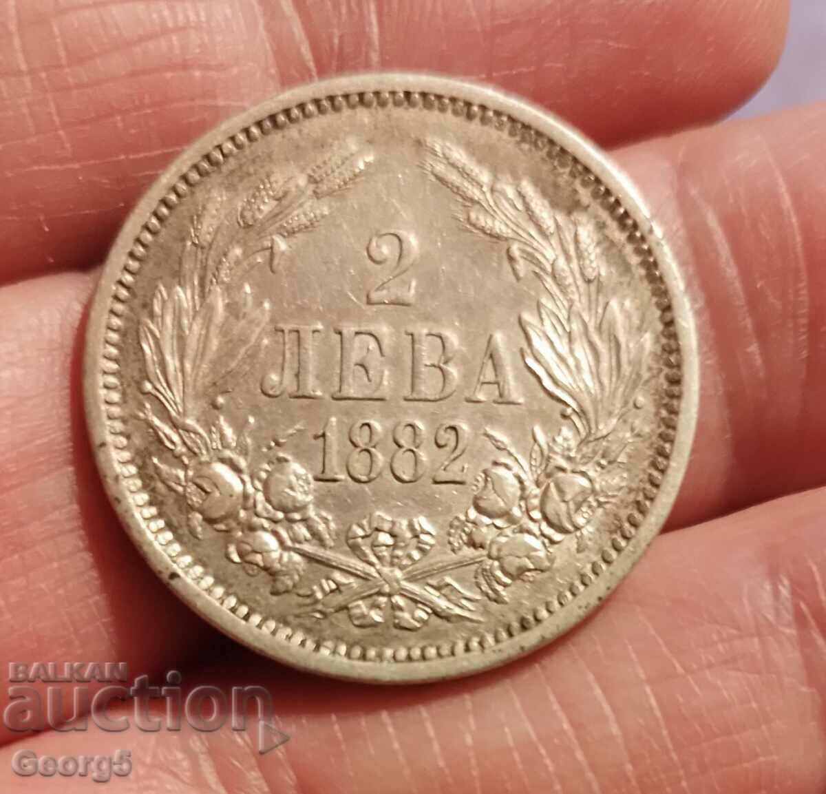 2 лева 1882 г. 2 лева 1882 г.