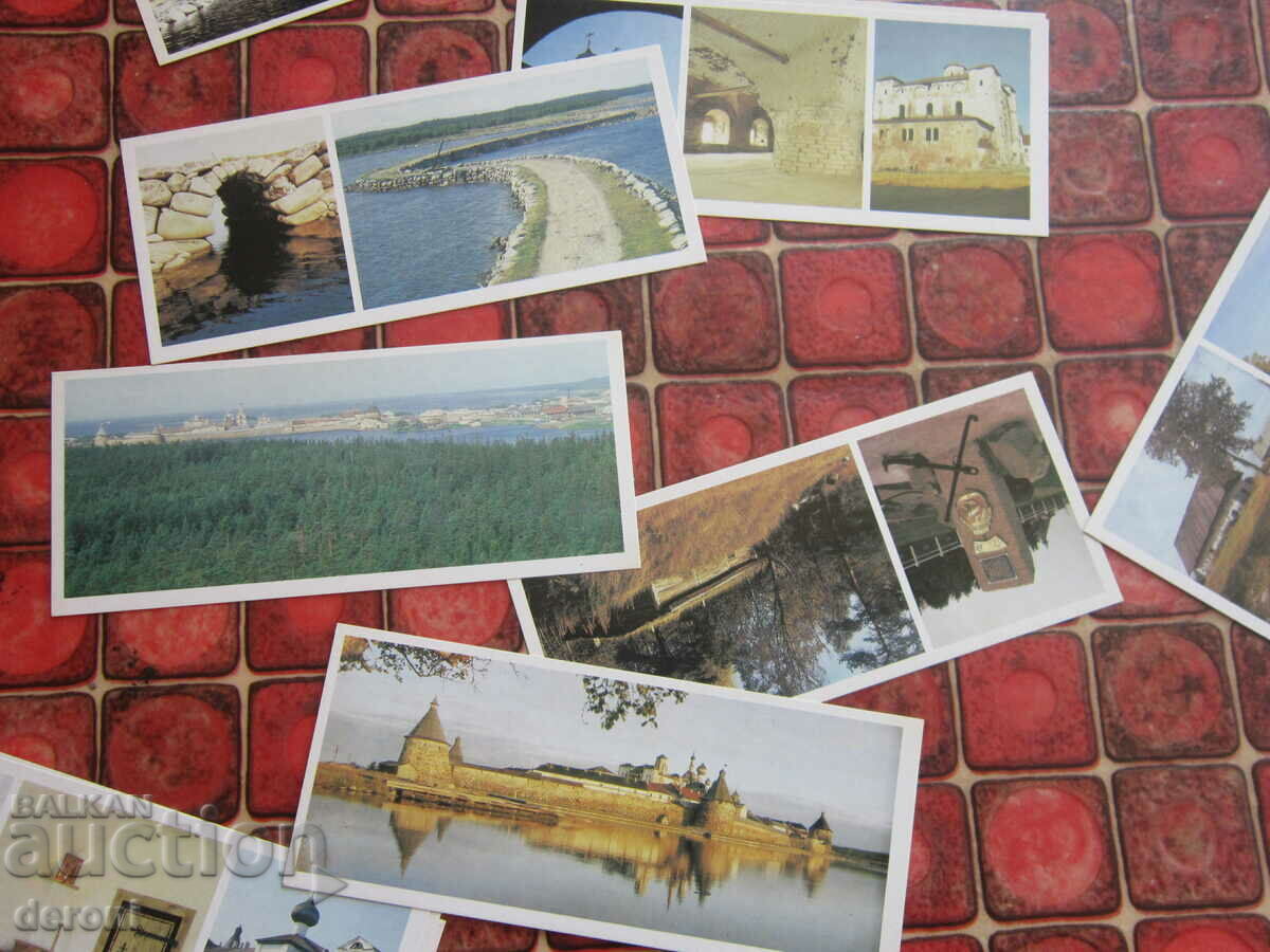 Russian album postcard postcards - 6 Russian album postcard postcards - 6