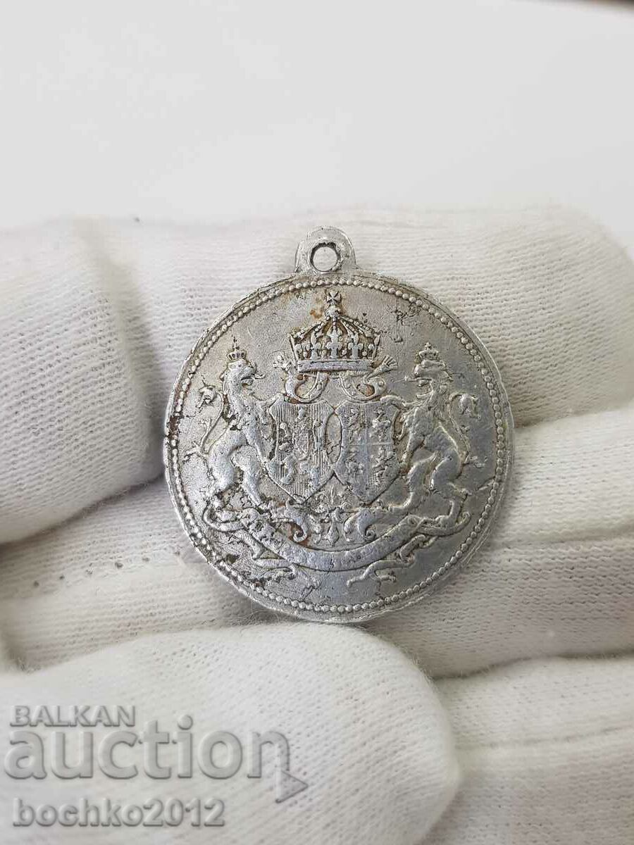 Delivery of Aluminum medal for the wedding of Ferdinand and Eleanor in 1908 Delivery of Aluminum medal for the wedding of Ferdinand and Eleanor in 1908