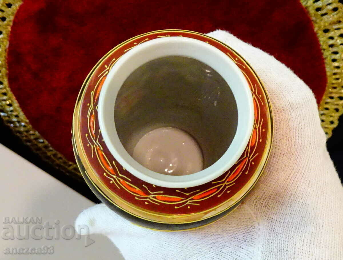 Vază japoneză din porcelană, aur, Satsuma. - 7 Vază japoneză din porcelană, aur, Satsuma. - 7