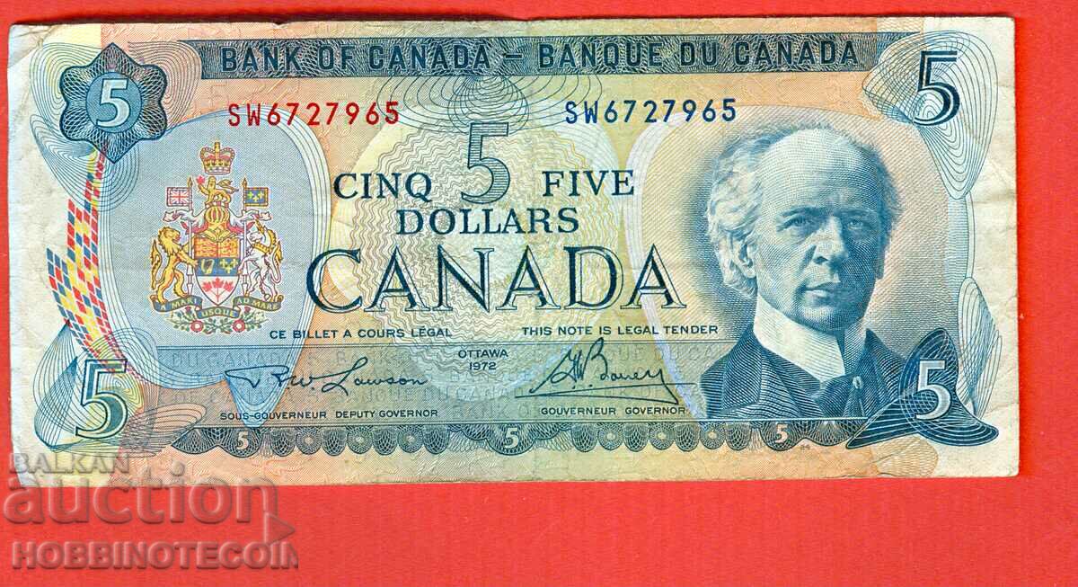 CANADA CANADA 5 $ SHIP - emisiune 1972 - 3