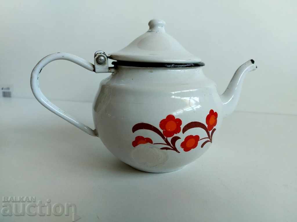 Delivery of SOC ENAMELED TEAPOT KETTLE COURT ENAMEL CAFETER SOCA Delivery of SOC ENAMELED TEAPOT KETTLE COURT ENAMEL CAFETER SOCA