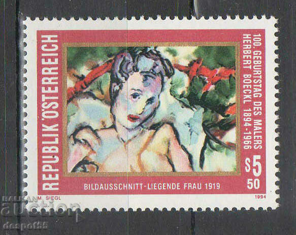 1994 Austria. 100 years since the birth of Herbert Beckle, artist