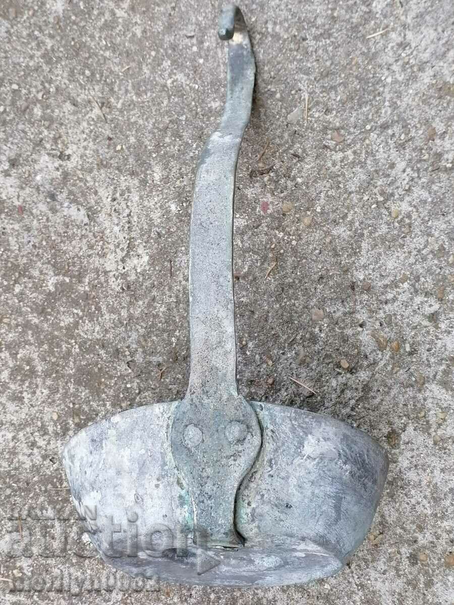 Доставка на Стар меден черпак за чешма кишкил кепче бакър