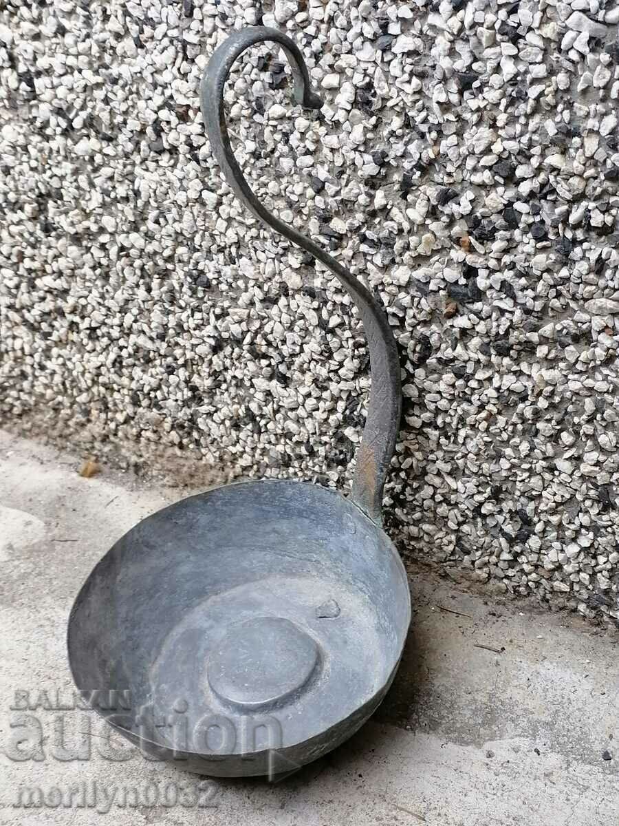 Стар меден черпак за чешма кишкил кепче бакър