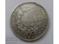 5 франка сребро Франция 1849 BB  - сребърна монета #28