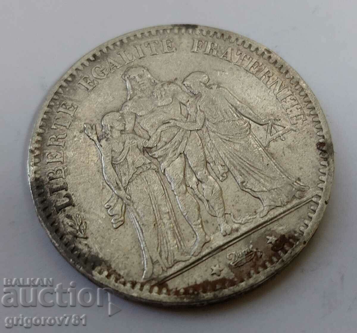 Ασημένιο 5 φράγκα Γαλλία 1876 Α - ασημένιο νόμισμα # 29 - 6