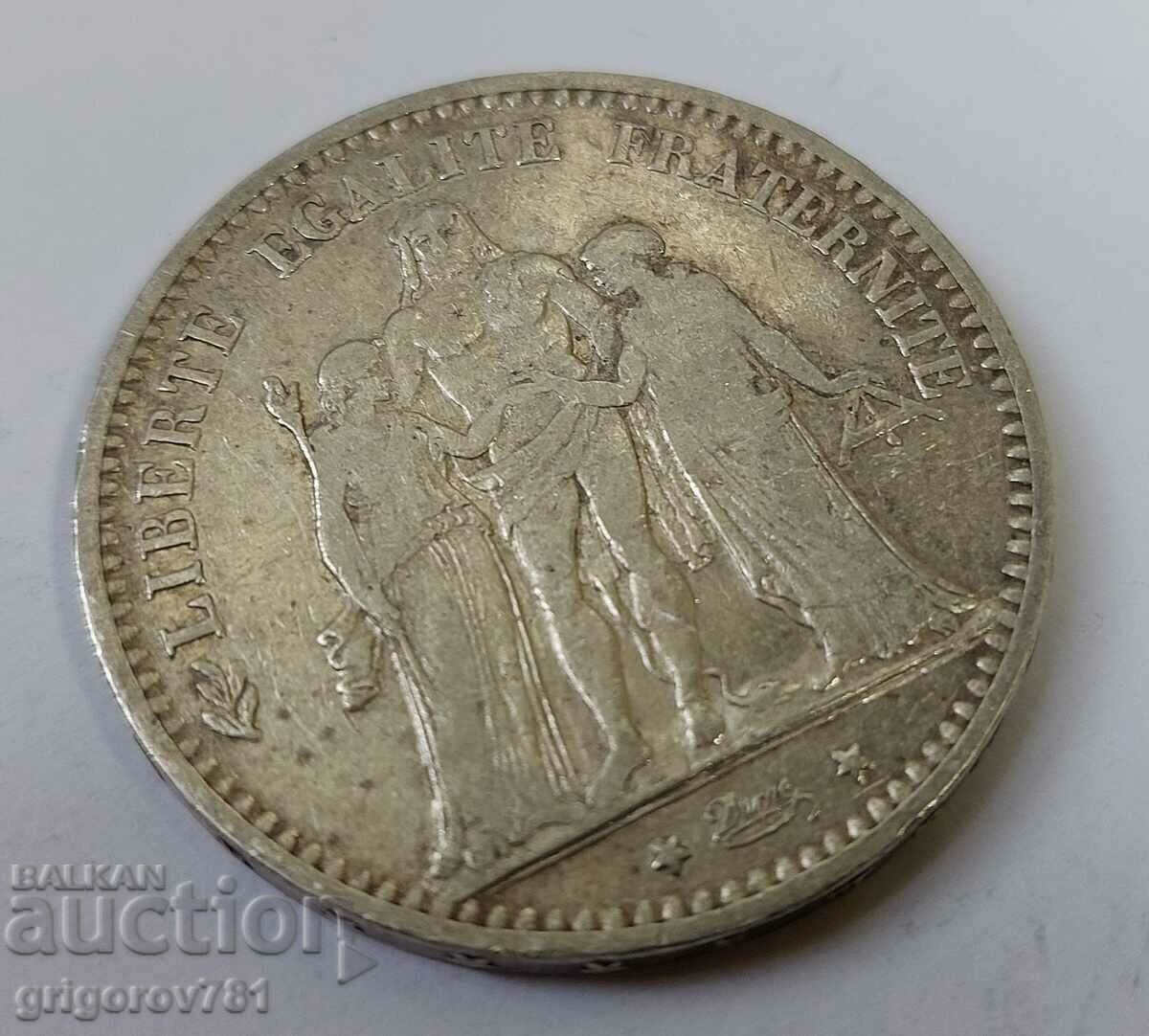 Ασημένιο 5 φράγκα Γαλλία 1874 Κ - ασημένιο νόμισμα # 30 - 6