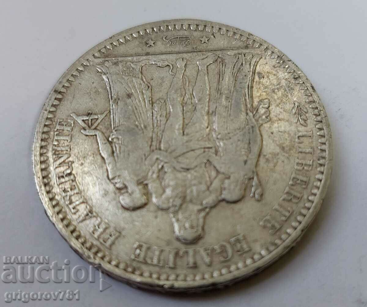 Ασημένιο 5 φράγκα Γαλλία 1873 Α - ασημένιο νόμισμα # 31 - 7