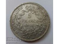 5 francs silver France 1873 A - silver coin # 31