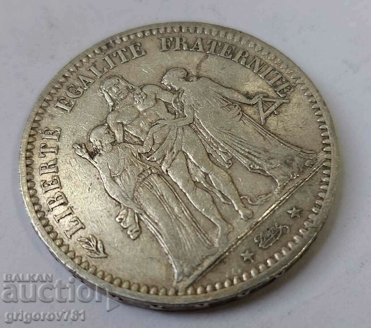 Ασημένιο 5 φράγκα Γαλλία 1873 Α - ασημένιο νόμισμα # 32 - 6