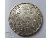 5 franci argint Franța 1873 A - monedă de argint # 32