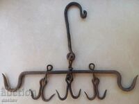 Old wrought butcher hook hooks hook drane wrought iron