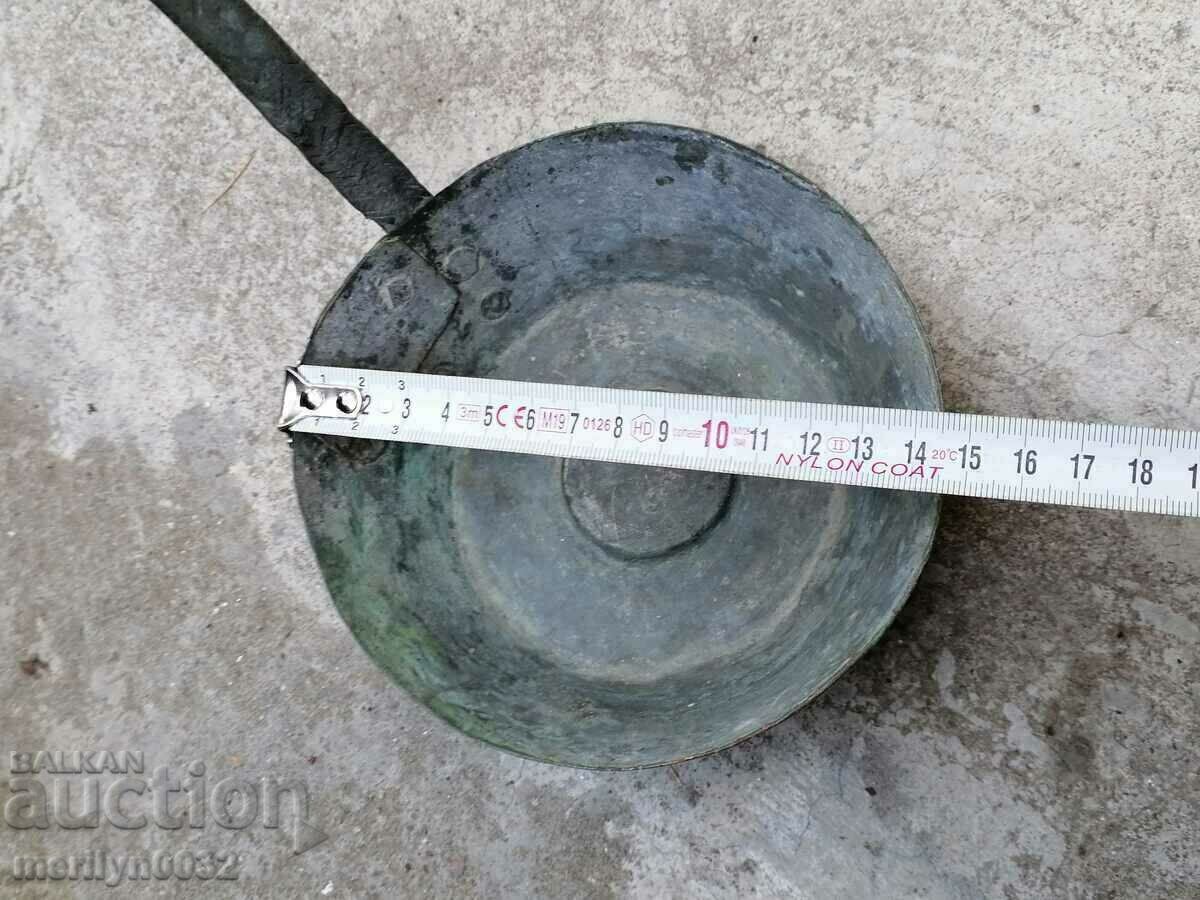 Old copper fountain ladle kishkil cap copper - 5 Old copper fountain ladle kishkil cap copper - 5