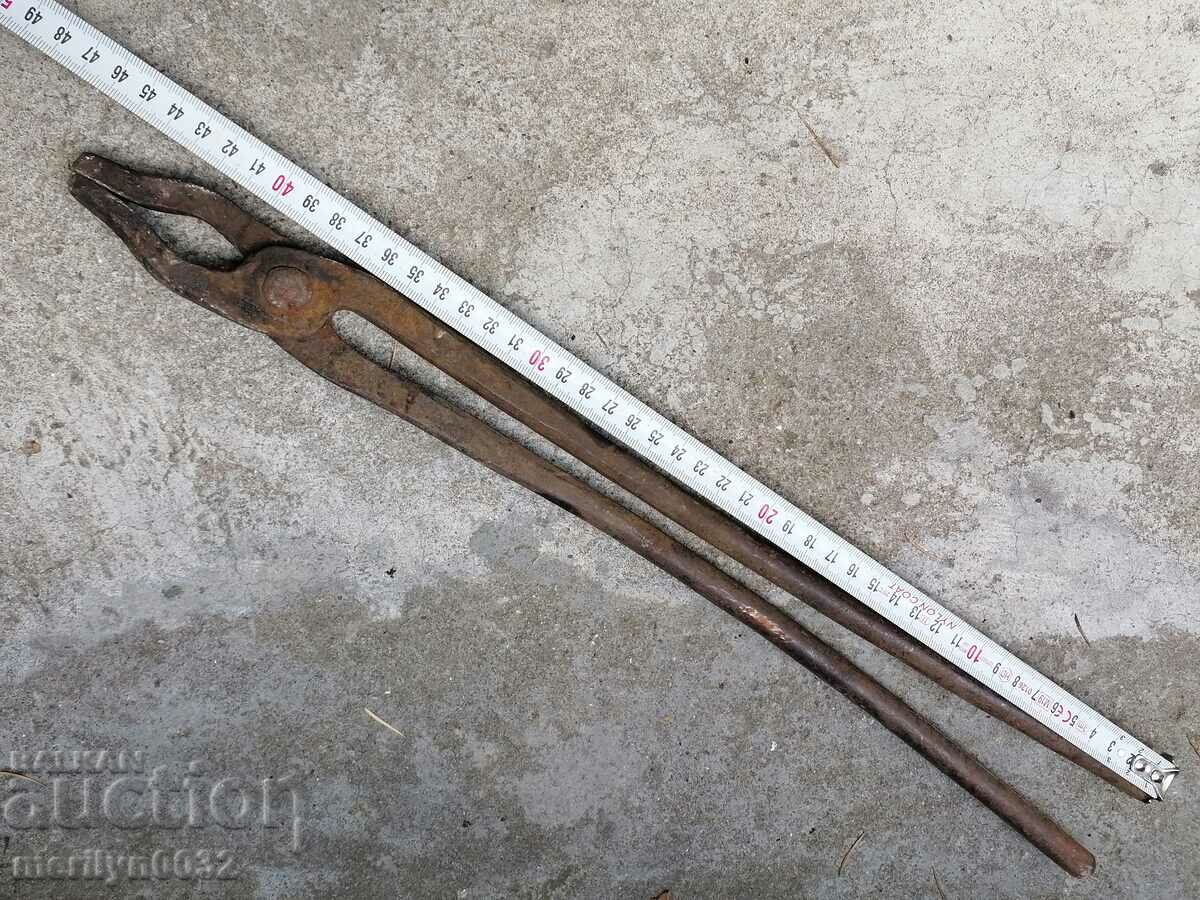Old forging pliers, wrought iron, a keradene tool - 5 Old forging pliers, wrought iron, a keradene tool - 5