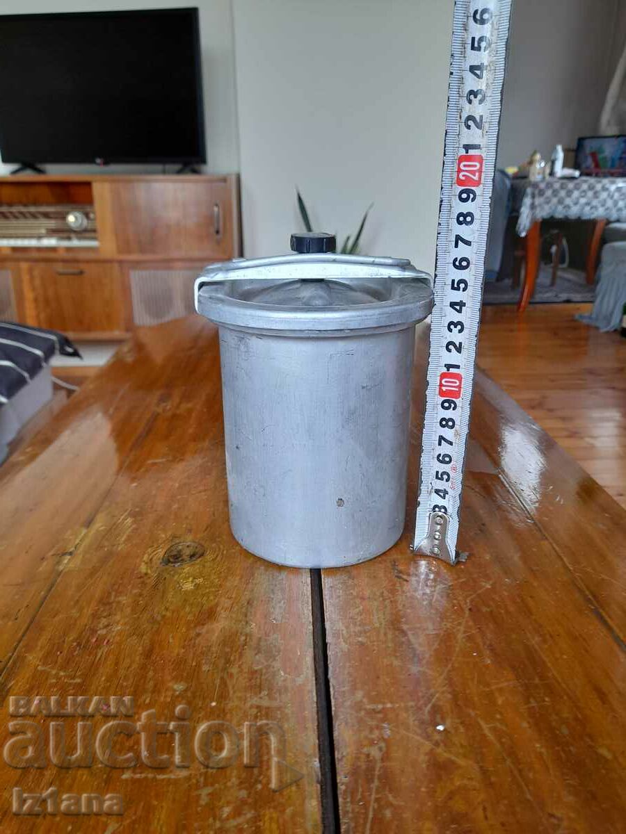 Old aluminum box with price 35.00 BGN | € 17.90 Old aluminum box with price 35.00 BGN | € 17.90