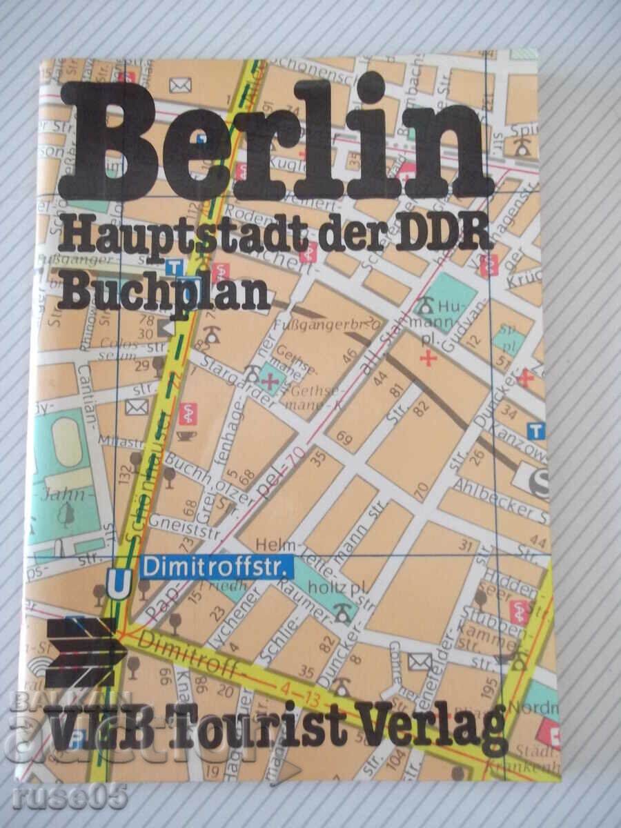 The book "Berlin-Hauptstadt der DDR Buchplan" - 64 pages.