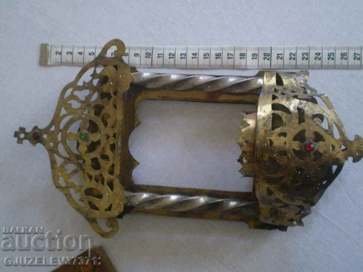 Licitație lampă antică rusească de casă cu iconostas