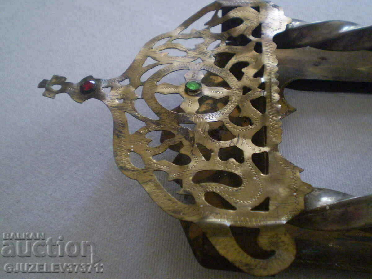 lampă antică rusească de casă cu iconostas - 5