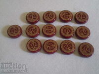 collectible old bakelite type checkers for play