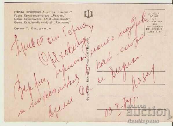 Card Bulgaria Gorna Oryahovitsa Hotel "Rahovets" 1* with price 1.60 BGN | € 0.82 Card Bulgaria Gorna Oryahovitsa Hotel "Rahovets" 1* with price 1.60 BGN | € 0.82