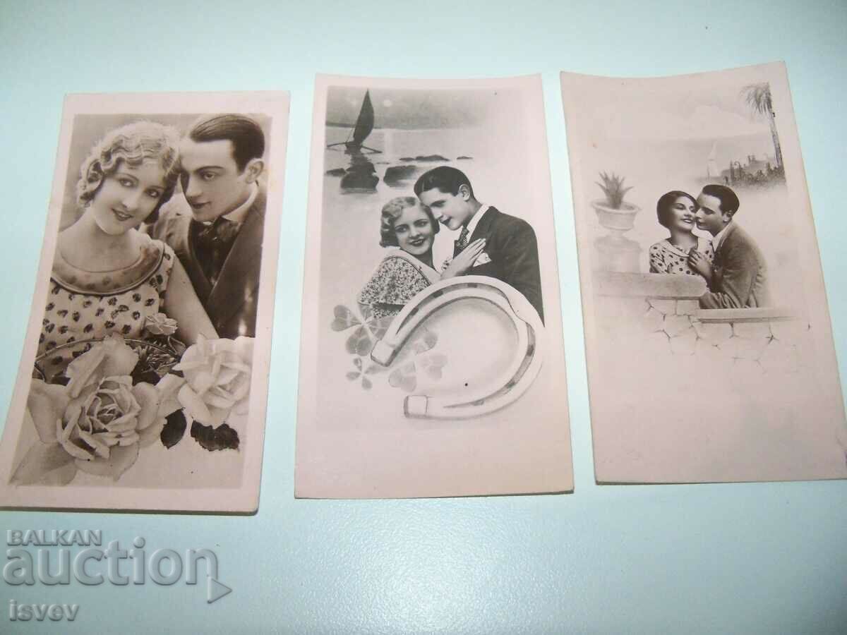 Lot de 7 felicitări romantice mici din 1941. cu preț 49.00 BGN | € 25.05 Lot de 7 felicitări romantice mici din 1941. cu preț 49.00 BGN | € 25.05