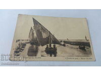 Postcard Palavas les Flots L'Entree du Port 1937