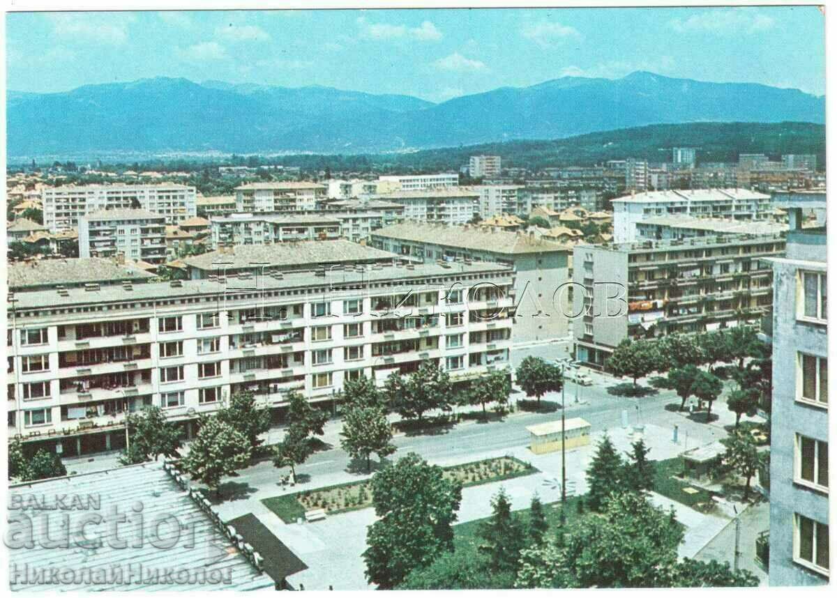 OLD CARD KAZANLAK VIEW FROM THE CITY B549