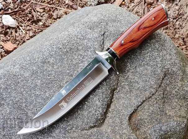 Κυνήγι μαχαίρι με σταθερή λεπίδα COLUMBIA SA57 185h305