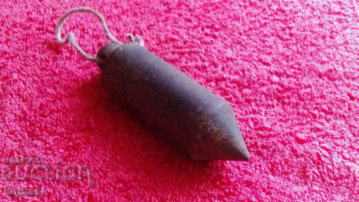 Old metal iron plumb line - 6 Old metal iron plumb line - 6