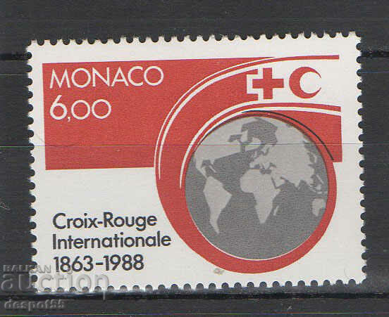 1988. Monaco. 125th anniversary of the Red Cross.
