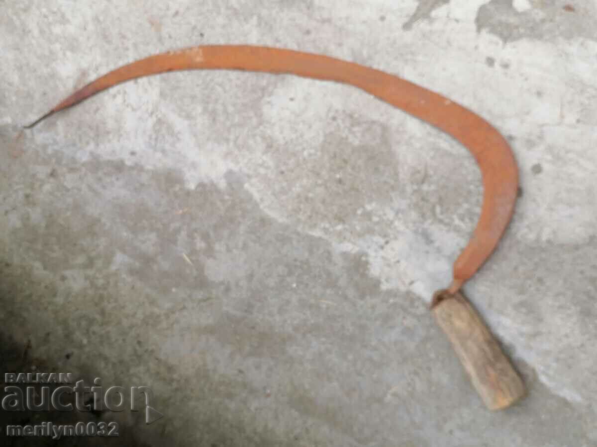 Old sickle, blade, wrought iron - 5 Old sickle, blade, wrought iron - 5