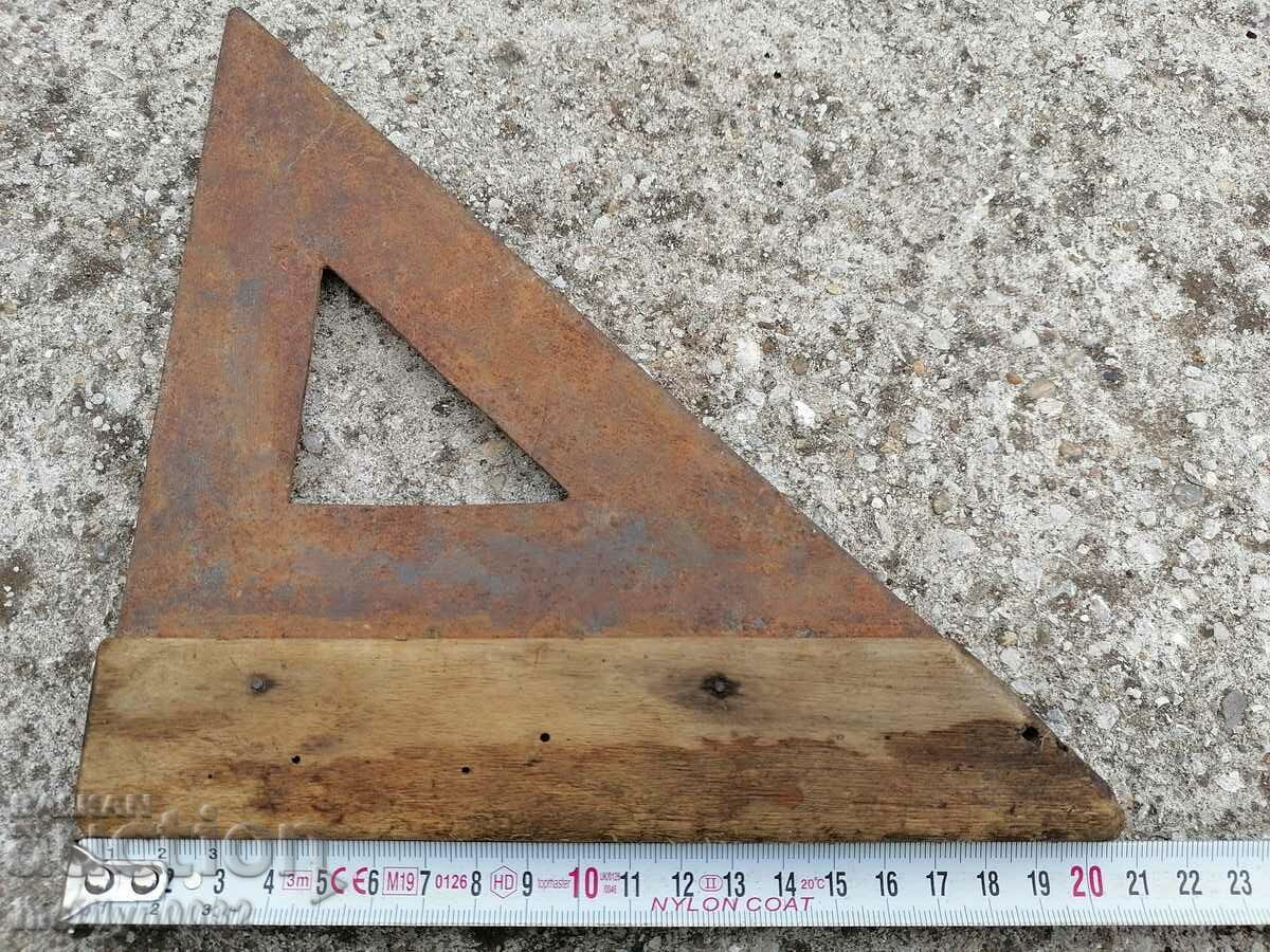 Carpenter angle triangle tool wrought iron - 5