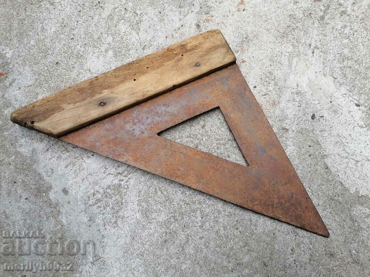 Carpenter angle triangle tool wrought iron - 6