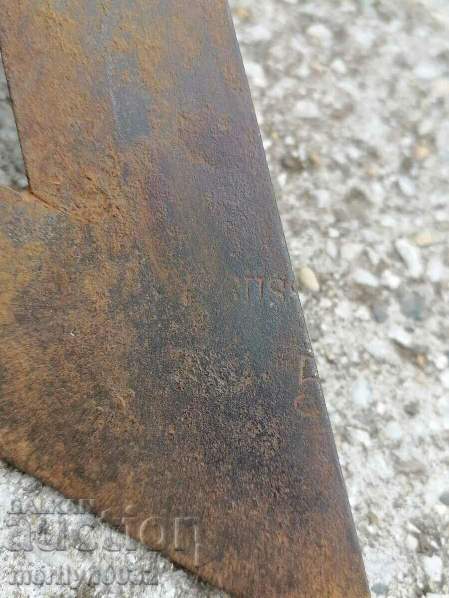 Carpenter angle triangle tool wrought iron - 7