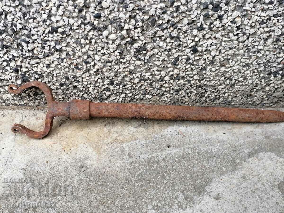 Hand-forged wedge from ox yoke, wrought iron, ok - 6 Hand-forged wedge from ox yoke, wrought iron, ok - 6