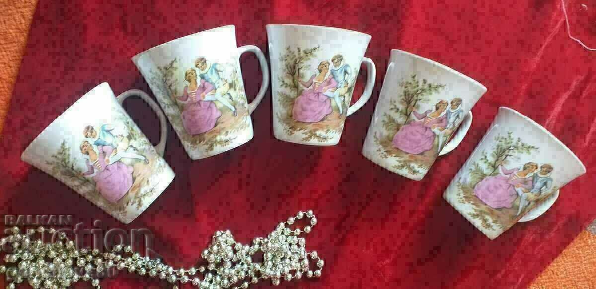 Beautiful Retro Porcelain Cups, "Romeo and Juliet" with price 100.00 BGN | € 51.13