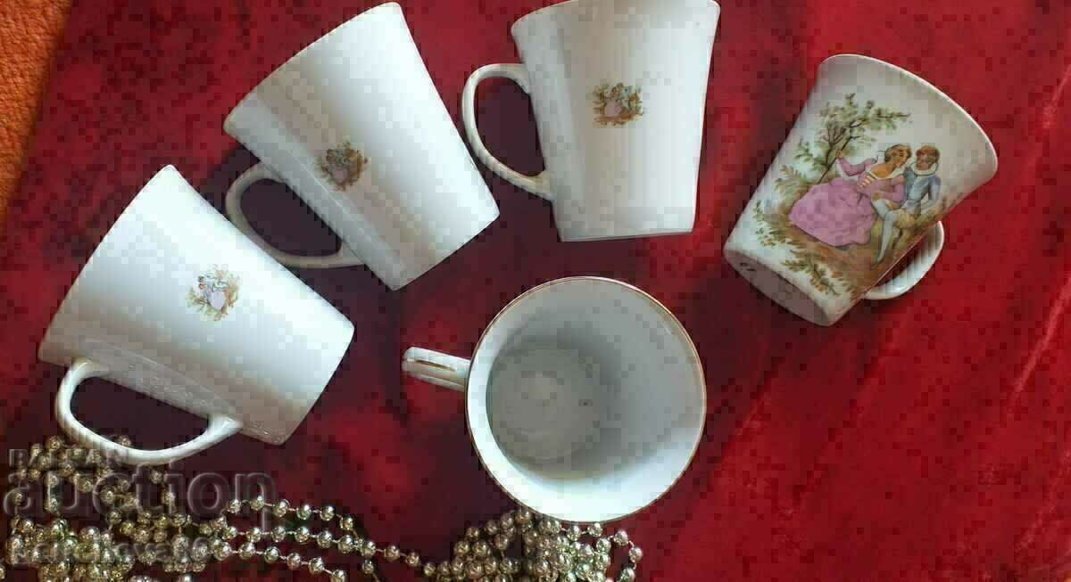 Auction  Beautiful Retro Porcelain Cups, "Romeo and Juliet"