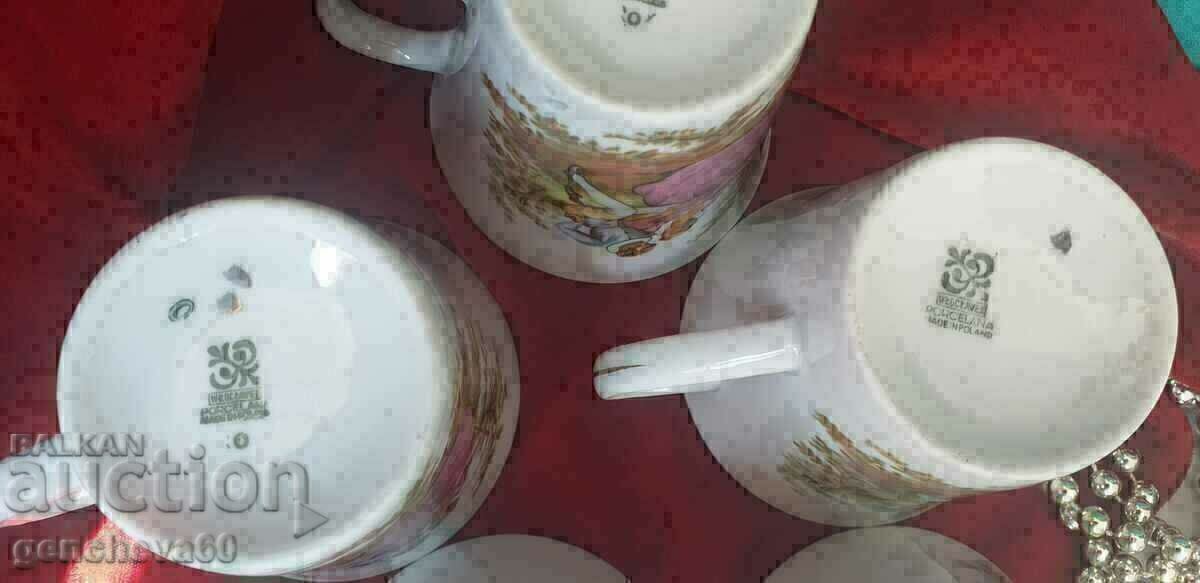 Beautiful Retro Porcelain Cups, "Romeo and Juliet" - 5