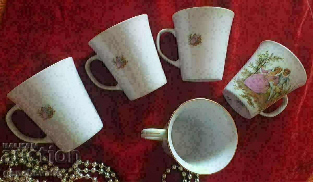 Beautiful Retro Porcelain Cups, "Romeo and Juliet" - 6