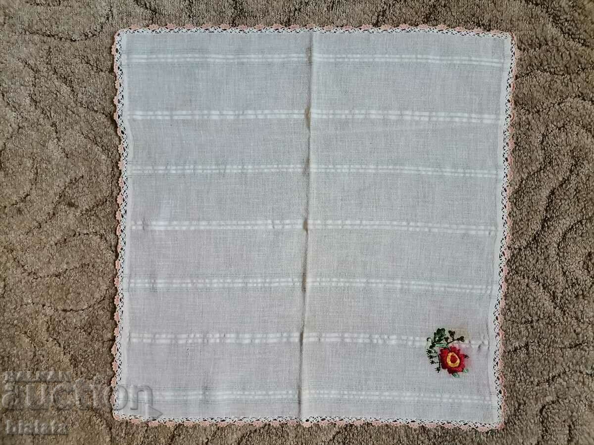 Square, national tablecloth with embroidery