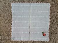 Square, national tablecloth with embroidery