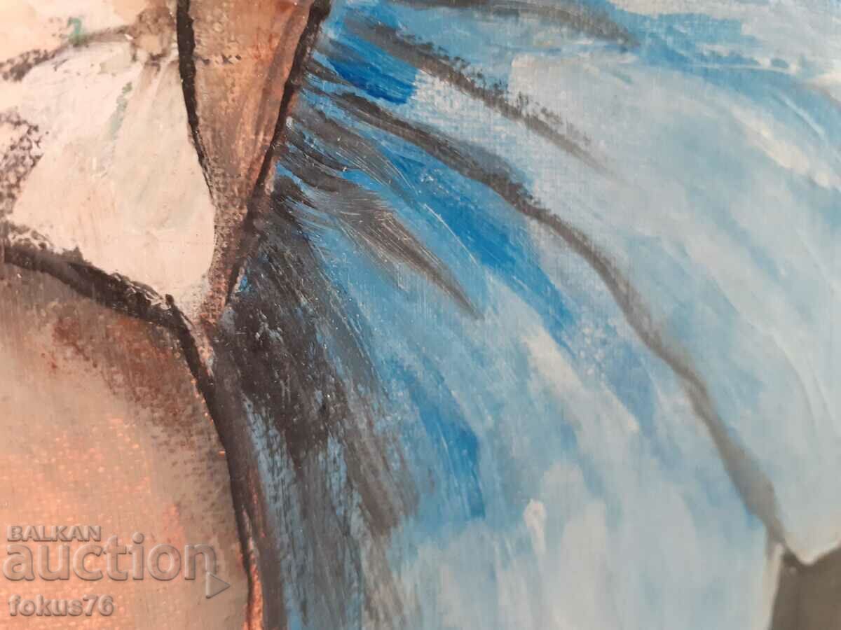 Master oil painting on canvas signature and frame - 5 Master oil painting on canvas signature and frame - 5