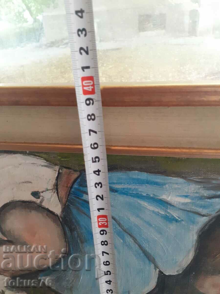 Master oil painting on canvas signature and frame - 7 Master oil painting on canvas signature and frame - 7