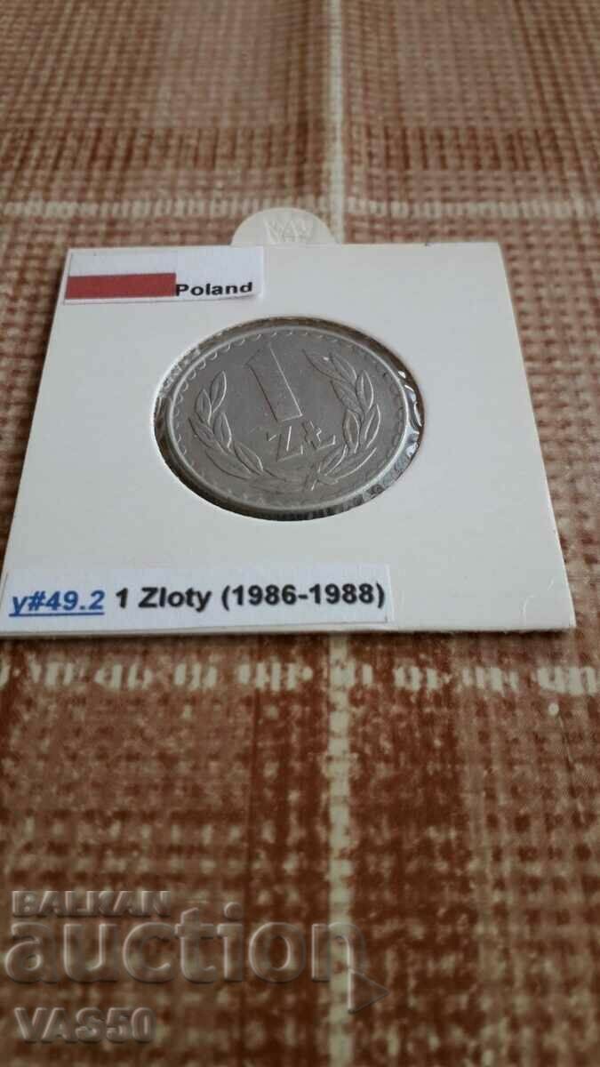 52. POLAND-1 zloty 1987