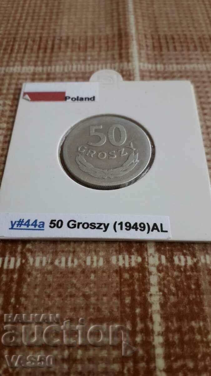 59. POLAND - 50 grosha 1949.